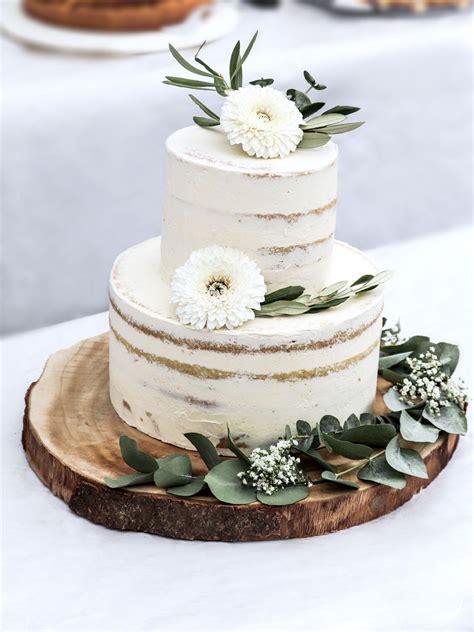 Simple Elegant Wedding Romantic Wedding Cake Wedding Cake Rustic
