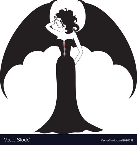 Vampire Lady Royalty Free Vector Image Vectorstock