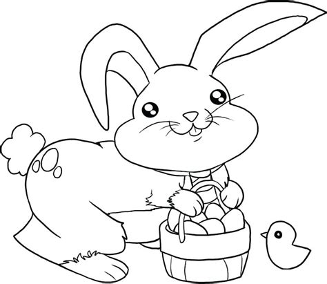 This funny bunny is looking for some love! Cute Bunny Coloring Pages at GetColorings.com | Free ...