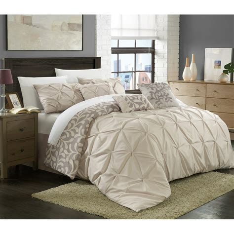 Chic Home Elegant 7 Piece Trefort Oversized Overfilled Pleated Pin Tuck