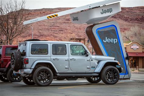 jeep  building ev charging stations   roading trails