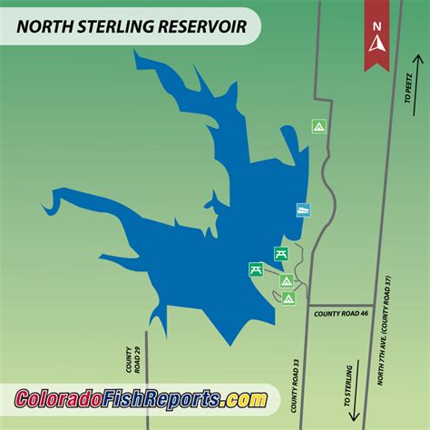North Sterling Reservoir Sterling Co Fish Reports And Map