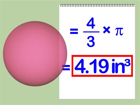 How To Calculate The Volume Of A Sphere 5 Steps With Pictures