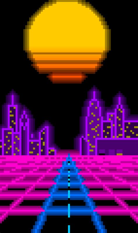 Outrun Aesthetic Wallpaper Phone Technology