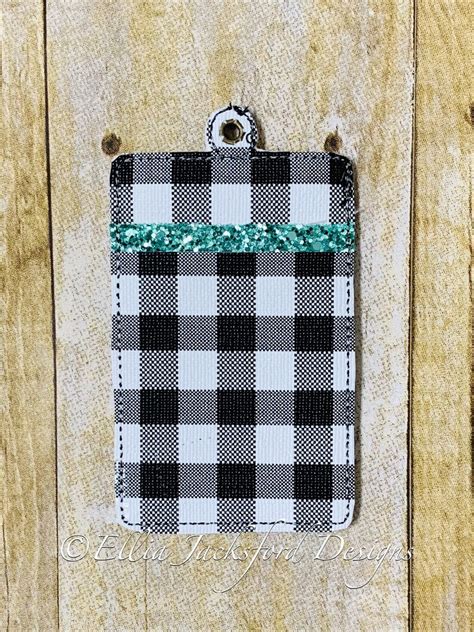 Ith Badge Holder Wallet Embroidery Design Etsy