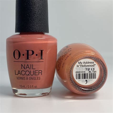 Opi Polish Nl T31 My Address Is “hollywood” Manicure Pedicure