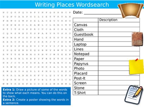 Writing Places Wordsearch Puzzle Sheet Keywords Settler Starter Cover