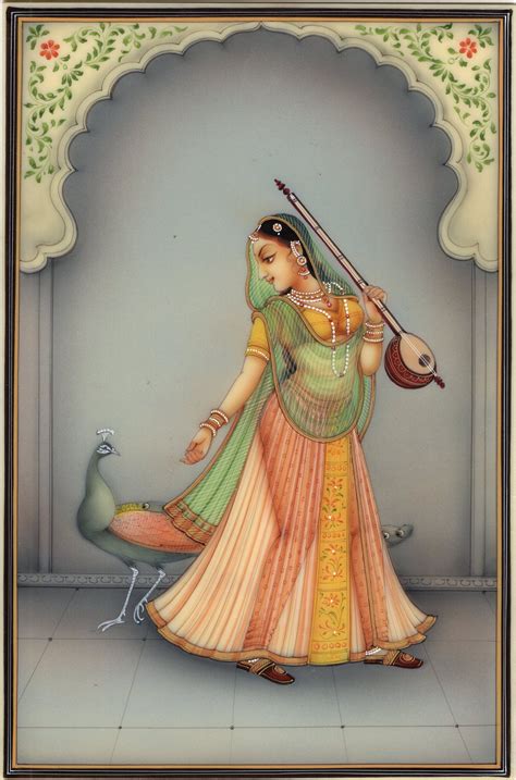 Lyrical Beautiful Indian Traditional Paintings Mughal Paintings My