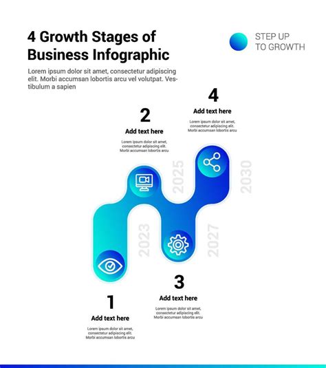 4 Growth Stages Of Business Infographic 15631900 Vector Art At Vecteezy