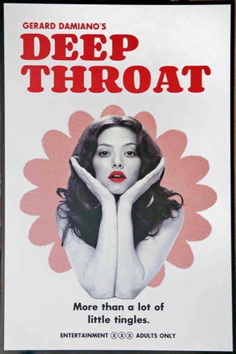 see amanda seyfried as linda lovelace on vintage deep throat poster ️x