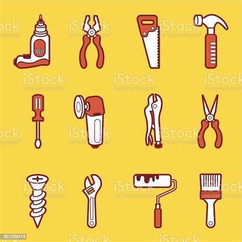 Tools Icon Set Stock Illustration Download Image Now Adjustable