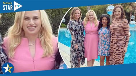 Rebel Wilson Reunites With Pitch Perfect Co Stars Kelley Jakle Chrissie Fit And Shelley Regner