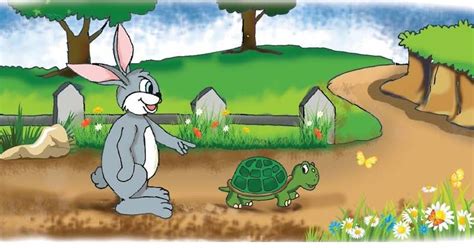 A hare met a tortoise walking very slowly towards the market. The hare and the tortoise | baby story moral of the story ...