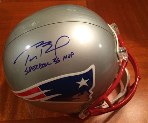 Signed Tom Brady Helmet Authentic Super Bowl 36 Mvp Tristar