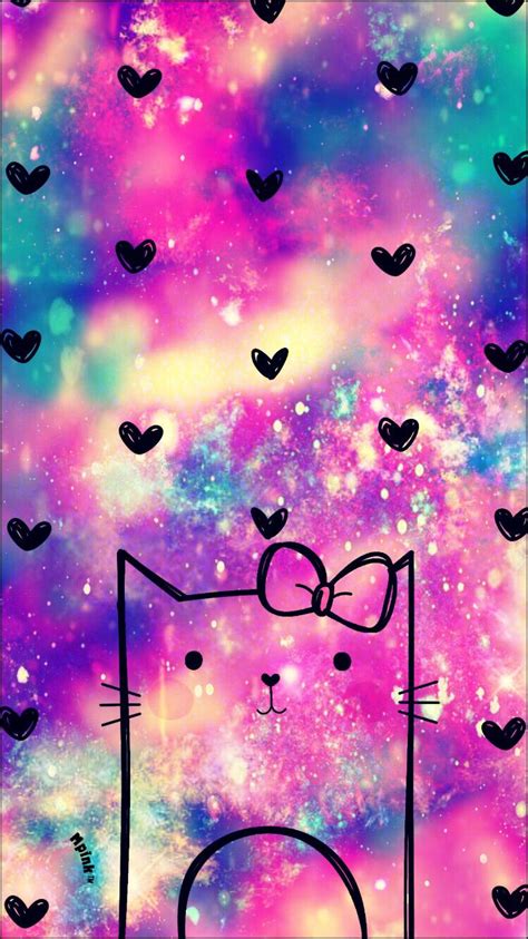 Kawaii Kitty Galaxy Wallpaper Dibujos Kawaii Fondos De Blogs