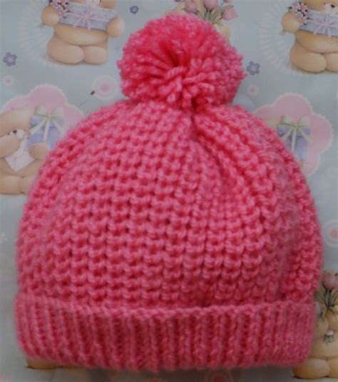 Aran Knitting Pattern Babies Bobble Hats Heart