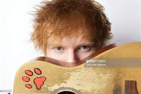 British Singer Songwriter Ed Sheeran Photographed During A Portrait