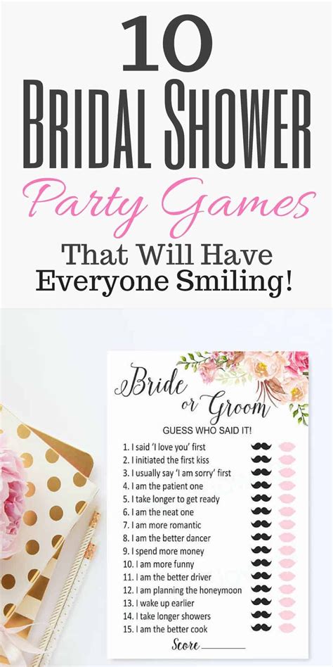 11 Bridal Shower Party Games That Everyone Can Play Bridal Shower Party Wedding Party Games