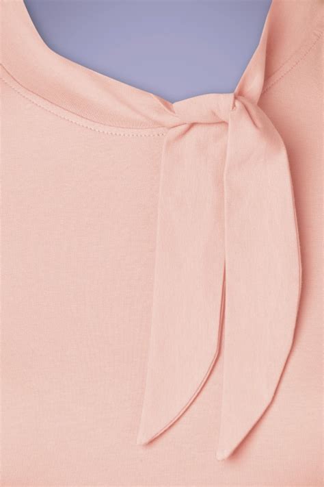 50s Sandy Loves Danny Top In Pastel Pink