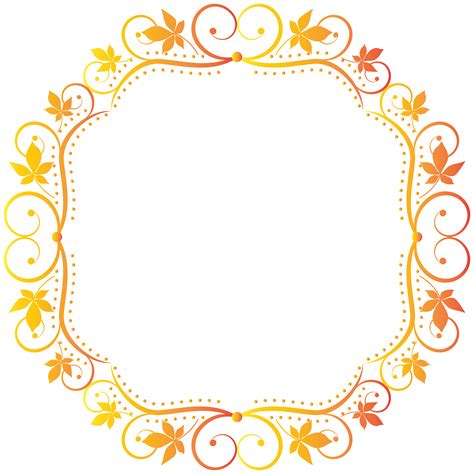 Fall Border Frame Transparent Clip Art Png Image Gallery Yopriceville