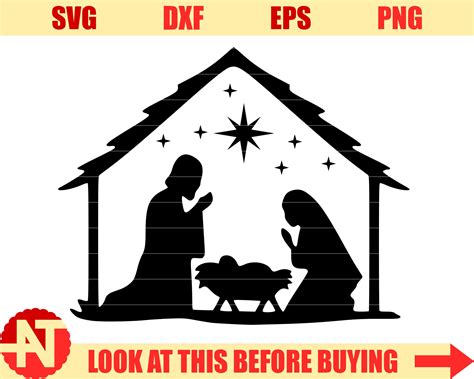 Nativity Scene Silhouette Svg Free Download Free Svg Cut File