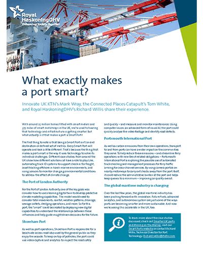 Maritime Innovation Podcast Smart Ports Royal Haskoningdhv