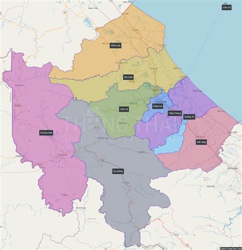 Map Of Quang Tri Province