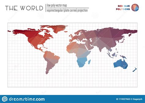 Polygonal World Map Stock Vector Illustration Of Infographics 174527663