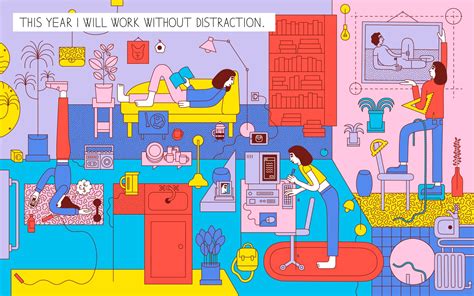 This Year I Will Work Without Distraction by Martina Paukova ...