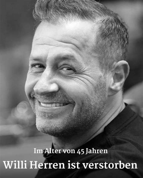 Willi Herren Ist Tot Sänger Stirbt Mit 45 Jahren