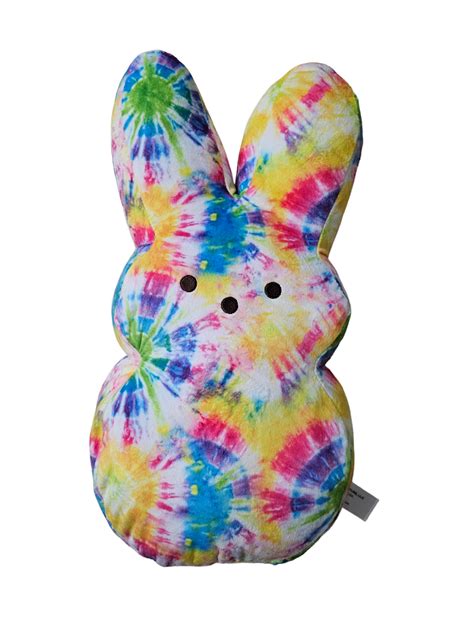 Peeps Plush Bunny 17 Solid Jumbo Plush Easter Collectible Tie Dye