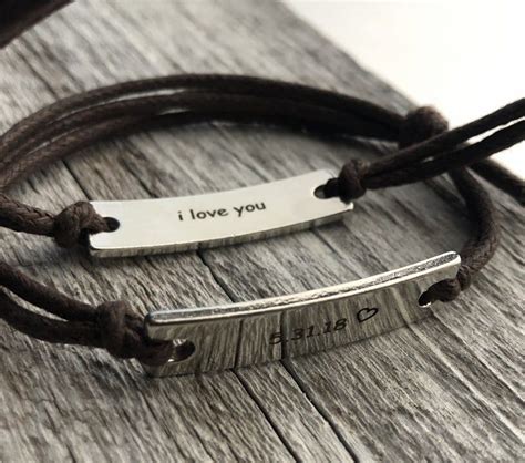 See more ideas about couple bracelets, bracelets, matching bracelets. Custom Anniversary Bracelets, Couple bracelets, Couples date bracelet, relationship bracelet ...