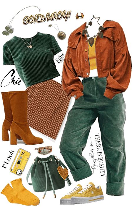 Corduroy Collection Outfit Shoplook 70s Inspired Outfits Retro Outfits Cute Outfits