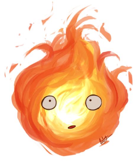 Calcifer Art From Howls Moving Castle