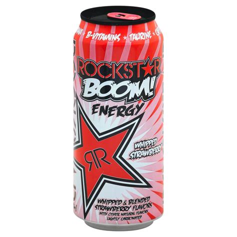 Rockstar Boom Whipped Strawberry Energy Drink Shop Sports And Energy