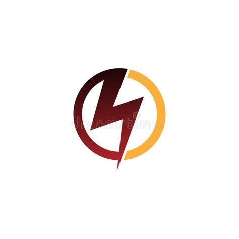 Power Symbol Lightning Icon Logo Design Vector Stock Vector