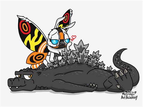 Godzilla X Mothra Fan Art