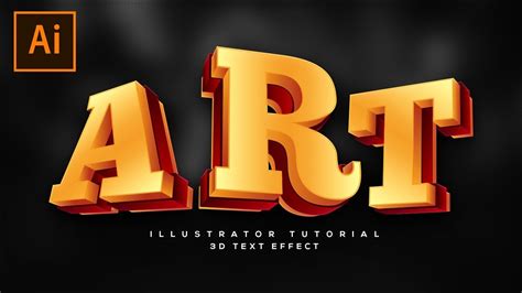 Adobe Illustrator 3d Text Effects Tutorials Tutorial