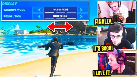 Faze Sway Tries New Stretched Resolution In Fortnite Season 2 Youtube