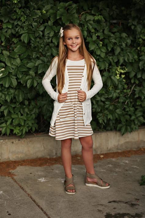 Ivory Cardigan In 2022 Girls Dresses Tween Little Girl Outfits