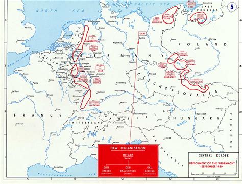 Kaart Tweedewereldoorlog Europa Situatie 1 September 1939 De