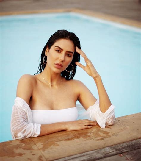 Sonam Bajwa Looks Sizzling Hot As She Takes Dip In The Pool In Sexy Bikini