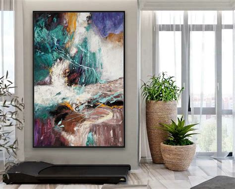 Texture Abstract Oversize Modern Contemporary Canvas Wall Art Handmade