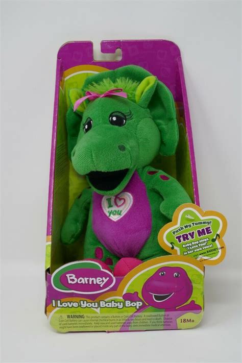 Beloved barney and friends characters, barney, baby bop, and bj are now available in 7.5 loveable plush. Fisher Price Barney I Love You Baby Bop 10" Plush Cuddle Hug NEW IN BOX #FisherPrice | Barney i ...