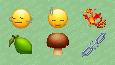 Ios 174 Beta Adds New Emoji Shaking Head Lime Phoenix Brown