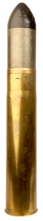 Inert Wwii Us 75mm M18 Tank Shell Complete With Projectile Militaria