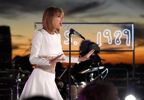 New York Ny October 27 Taylor Swift Performs During Her 1989 Secret