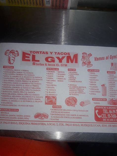 Carta Del Restaurante Torteria Y Taqueria El Venadito Ciudad Del México
