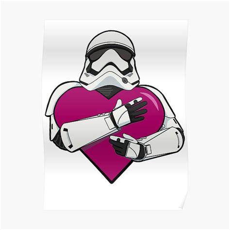 Love Heart Trooper 2 Poster By Mydarkerangel Redbubble