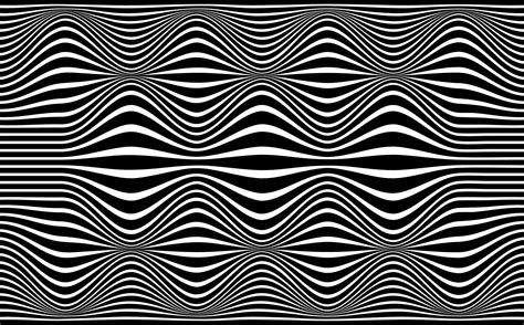 Psychedelic Lines Abstract Pattern Texture With Wavy Curves Stripes